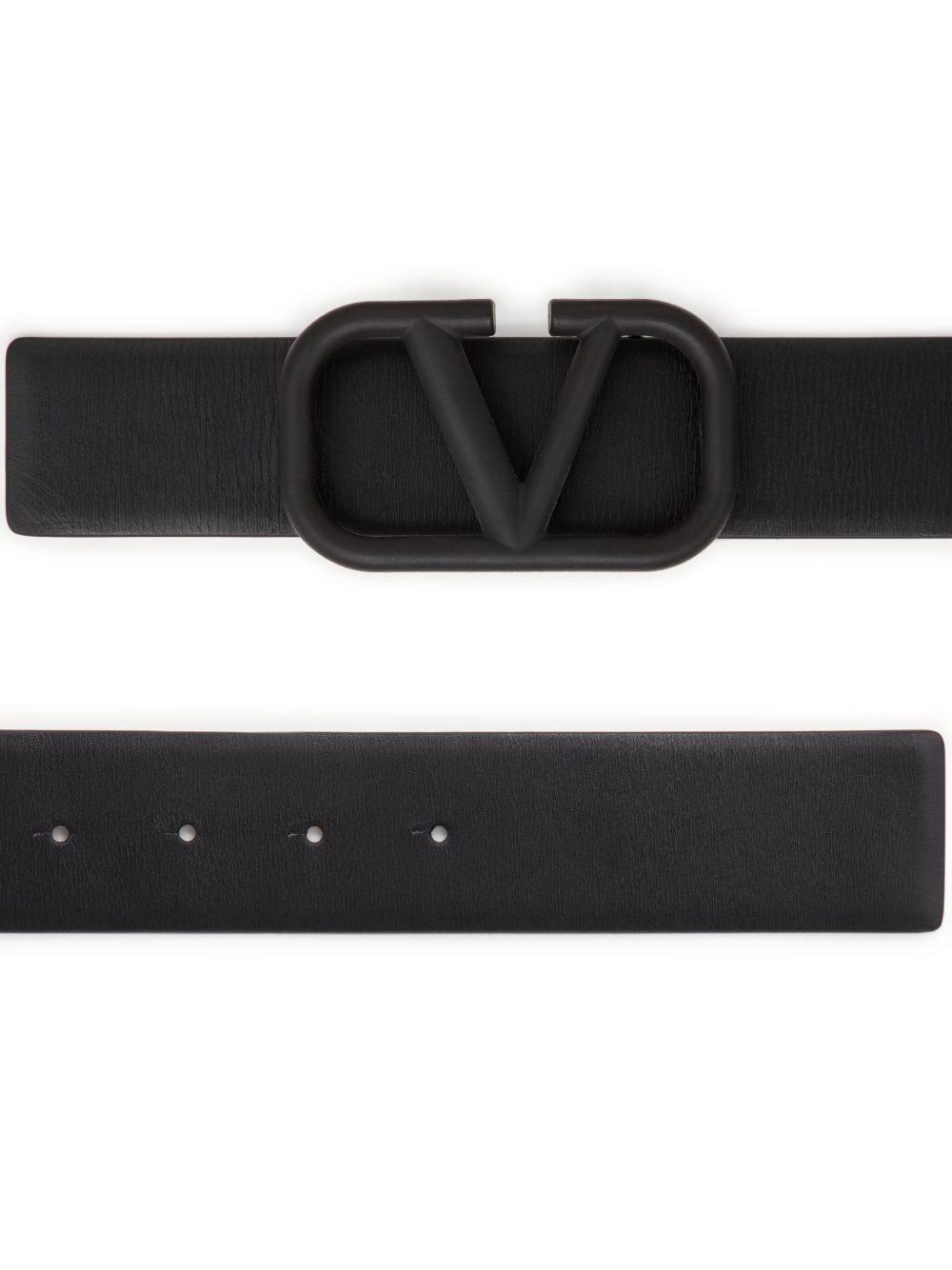 VLogo Signature leather belt Product Image