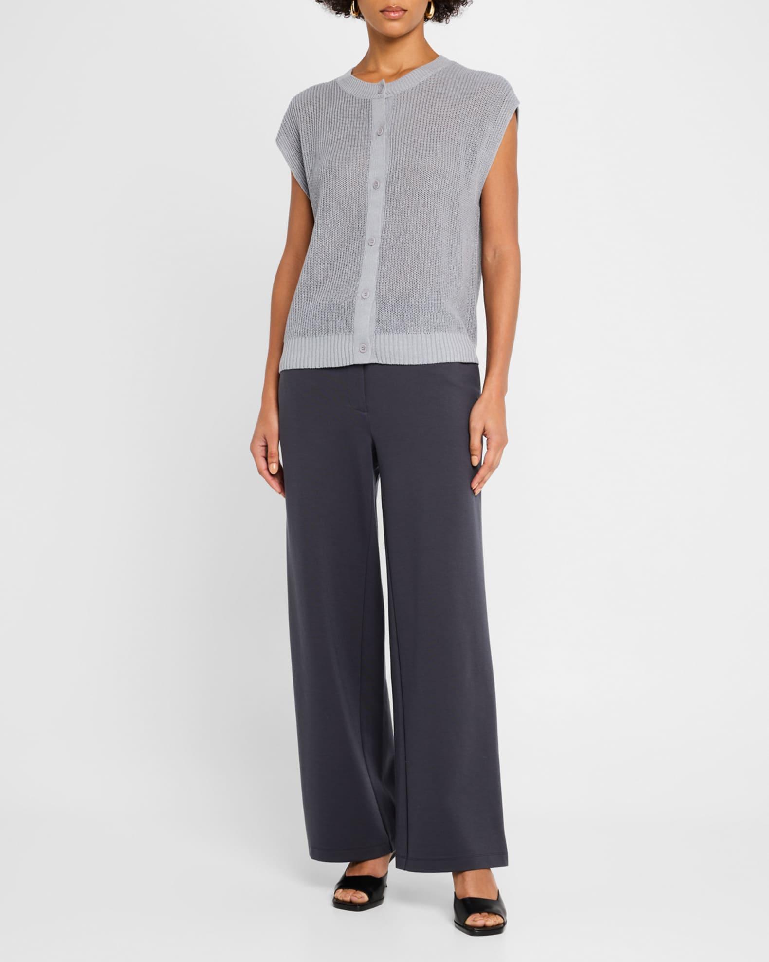 Wide-Leg Flex Ponte Trousers Product Image