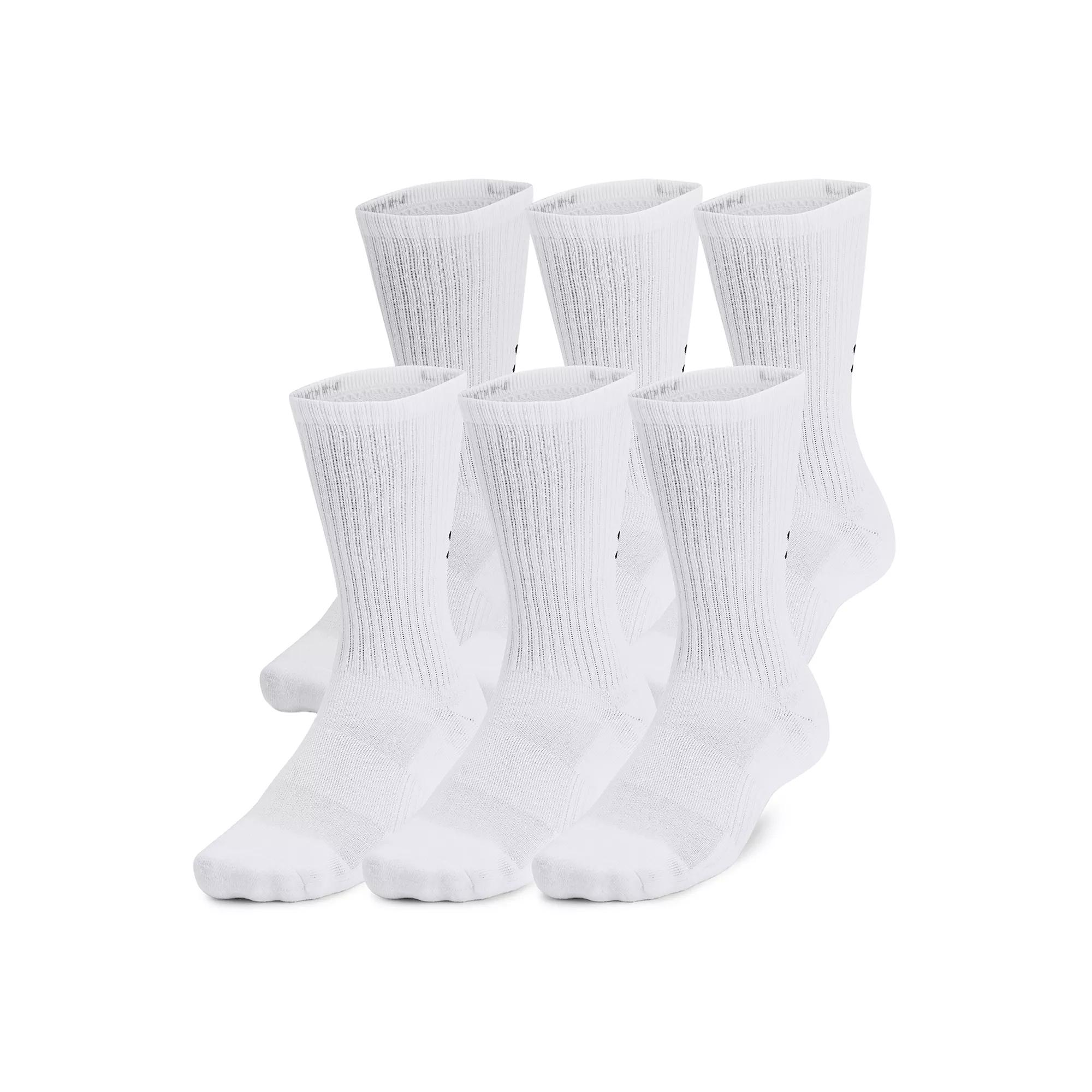 Men's Under Armour Training Cotton 6-Pack Crew Socks,  Product Image