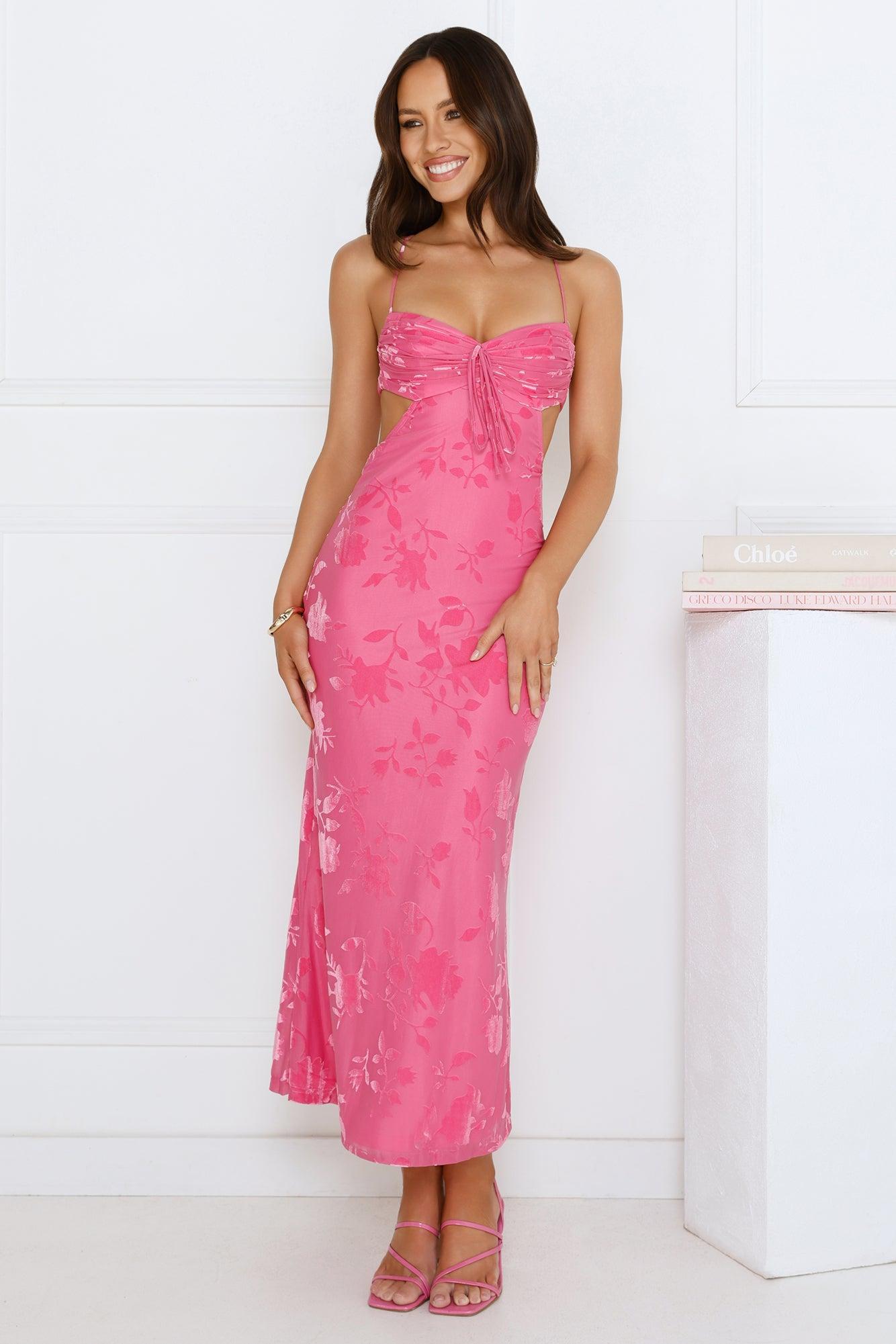 Twirl Into Fun Maxi Dress Pink Product Image