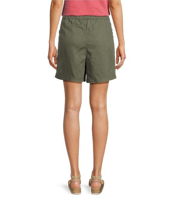 Faherty Topanga Organic Cotton Blend High Rise Flat Front Shorts Product Image