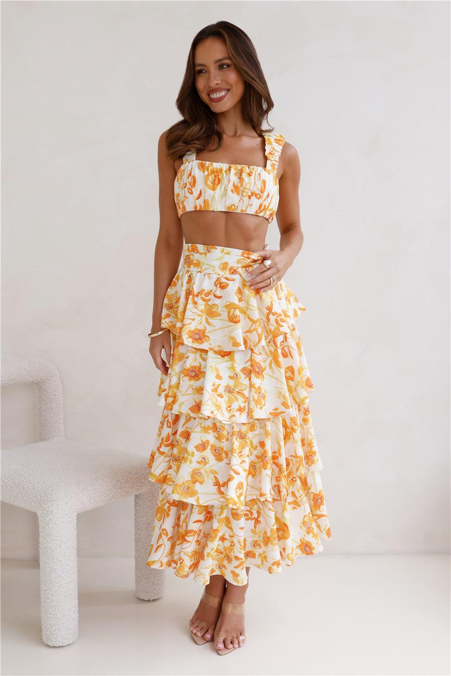 Event Of The Season Crop Top Orange Product Image