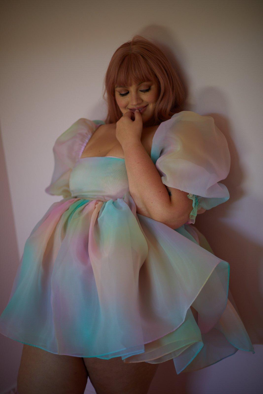The Rainbow Puff Dress Product Image