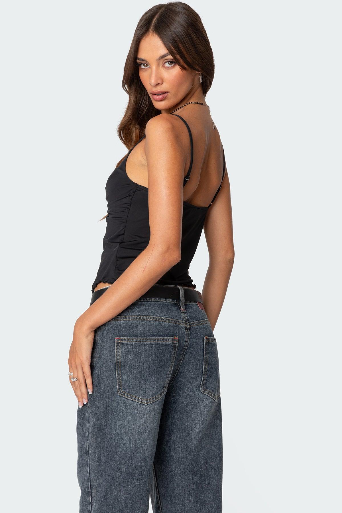 Landon Drawstring Split Front Top Product Image