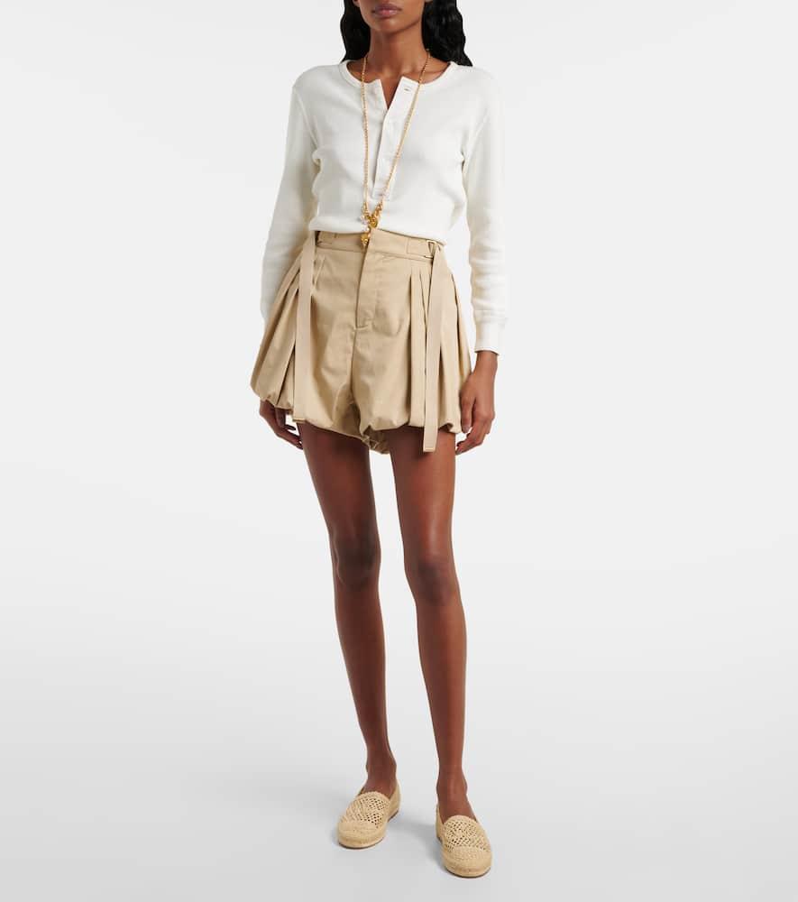 CHLOÉ Womens Chloe Isla Logo-embossed Crochet Espadrilles In Brown Product Image