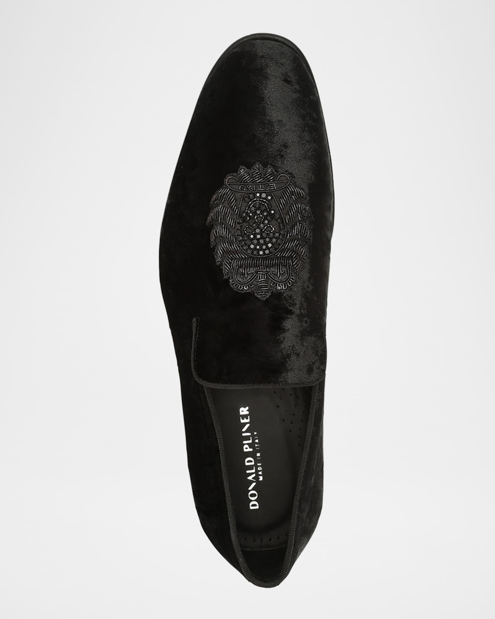 Men's Spencer Velvet Smoking Slippers Product Image