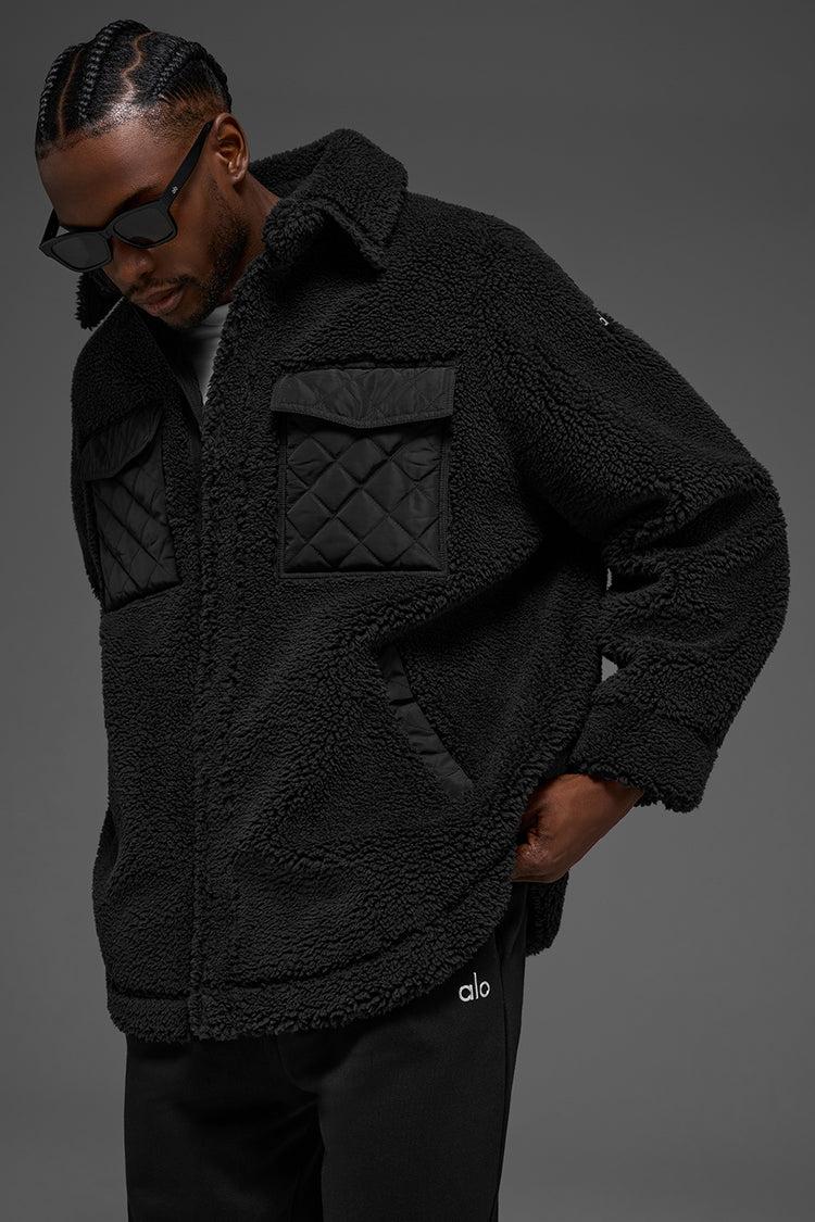 Sherpa Edge Shacket - Black Product Image