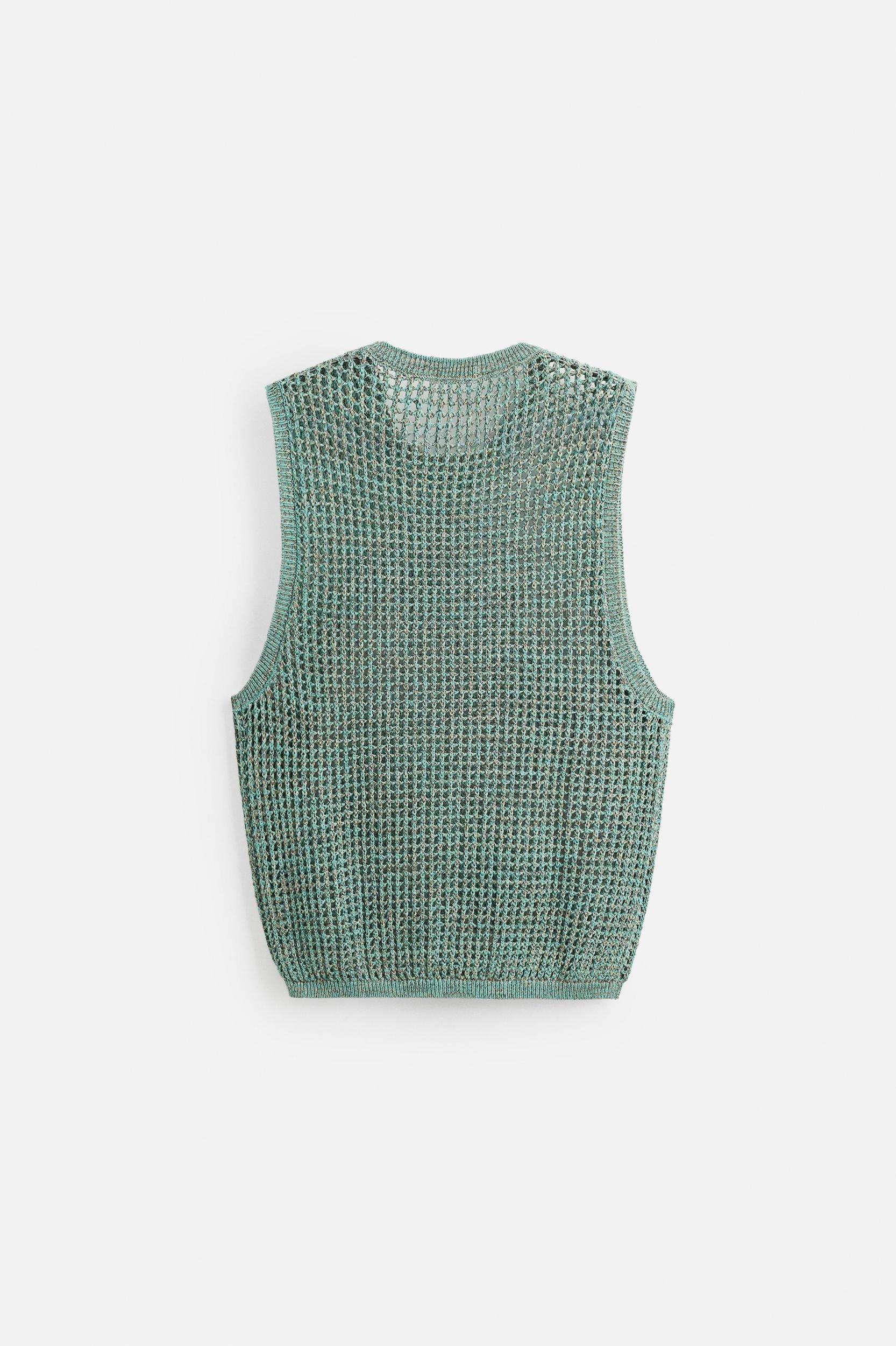 LACE KNIT VEST Product Image
