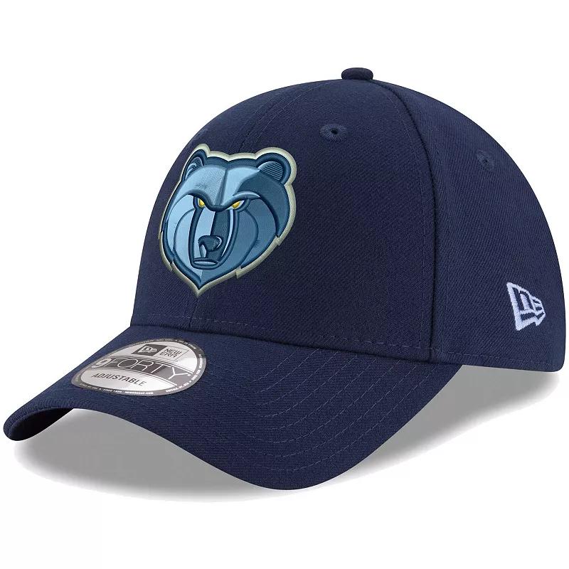 Mens New Era Navy Memphis Grizzlies Official Team Color The League 9FORTY Adjustable Hat, Grz Blue Product Image