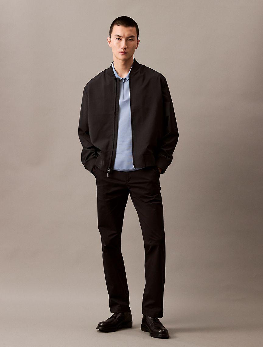 Tech Pique Zip Polo Shirt Product Image