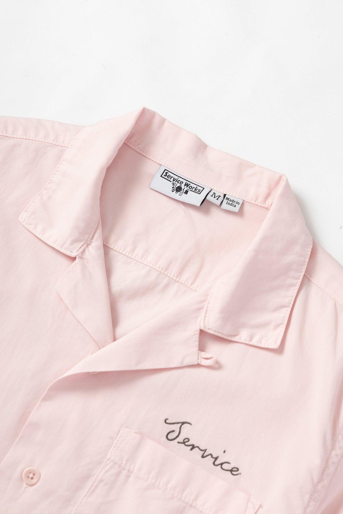 Embroidered Resort Shirt - Dusty Pink Product Image