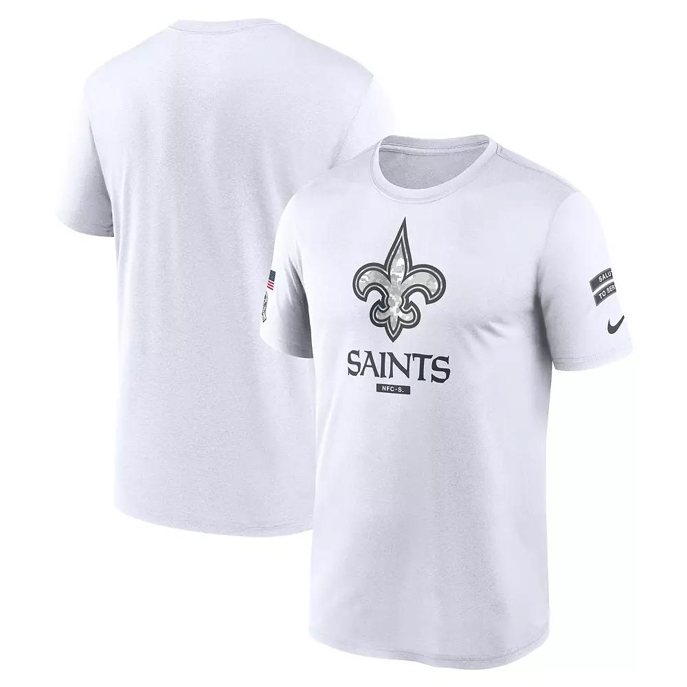 Men's Nike White New Orleans Saints 2024 Salute To Service Legend Performance T-Shirt,  Product Image