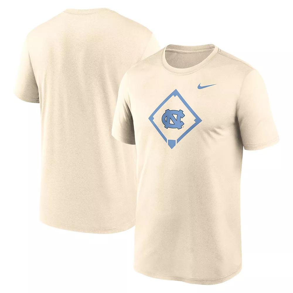 Men's Nike Cream North Carolina Tar Heels Legend Baseball Icon Performance T-Shirt, Size: Medium, Beige Product Image