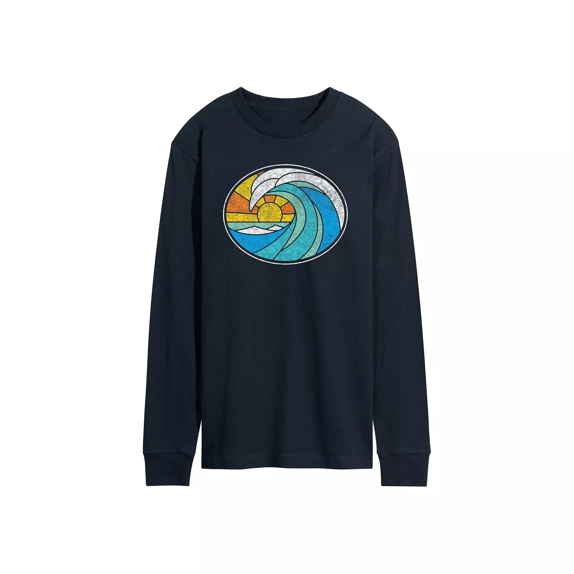 Men's Wave Stained Glass Tee,  Product Image