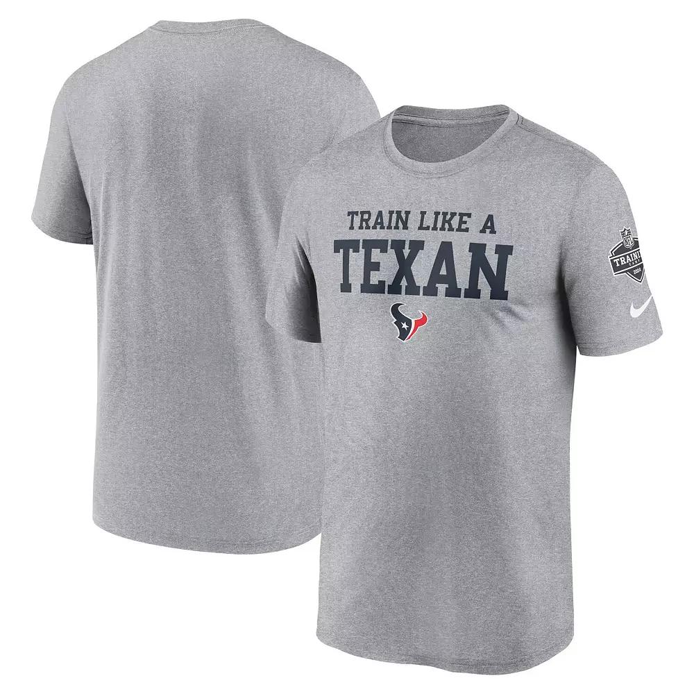 Men's Nike Heather Gray New York Jets 2024 NFL Training Camp Legend Performance T-Shirt,  Product Image