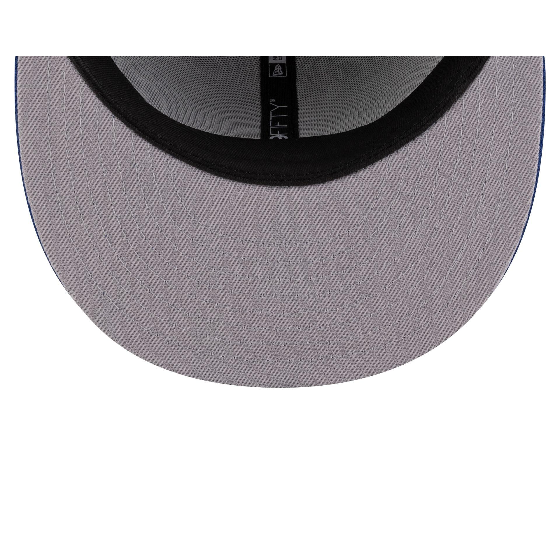 Just Caps Black Pinstripe Cleveland Cavaliers 59FIFTY Fitted Hat Male Product Image