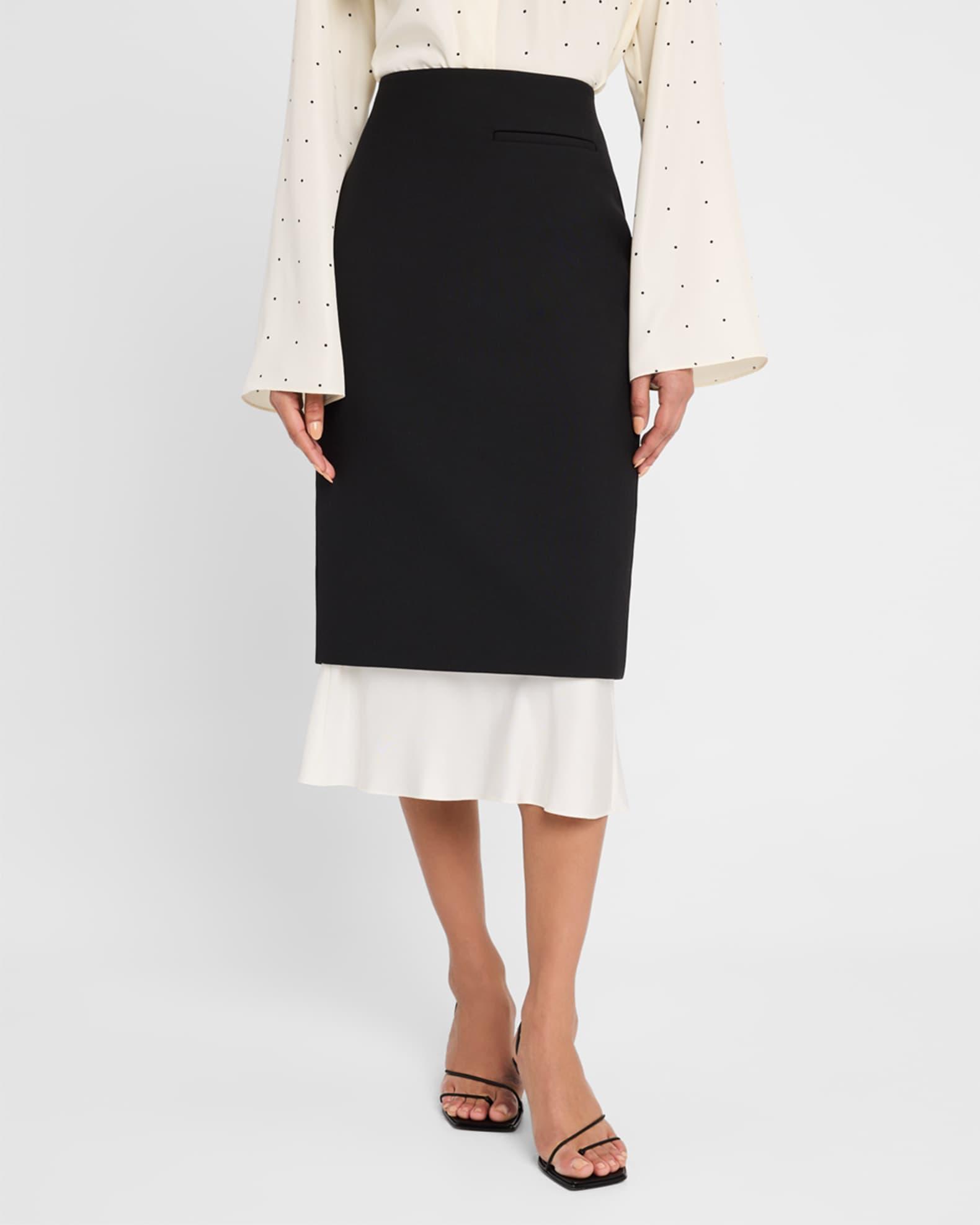 Contrast Pencil Skirt Product Image