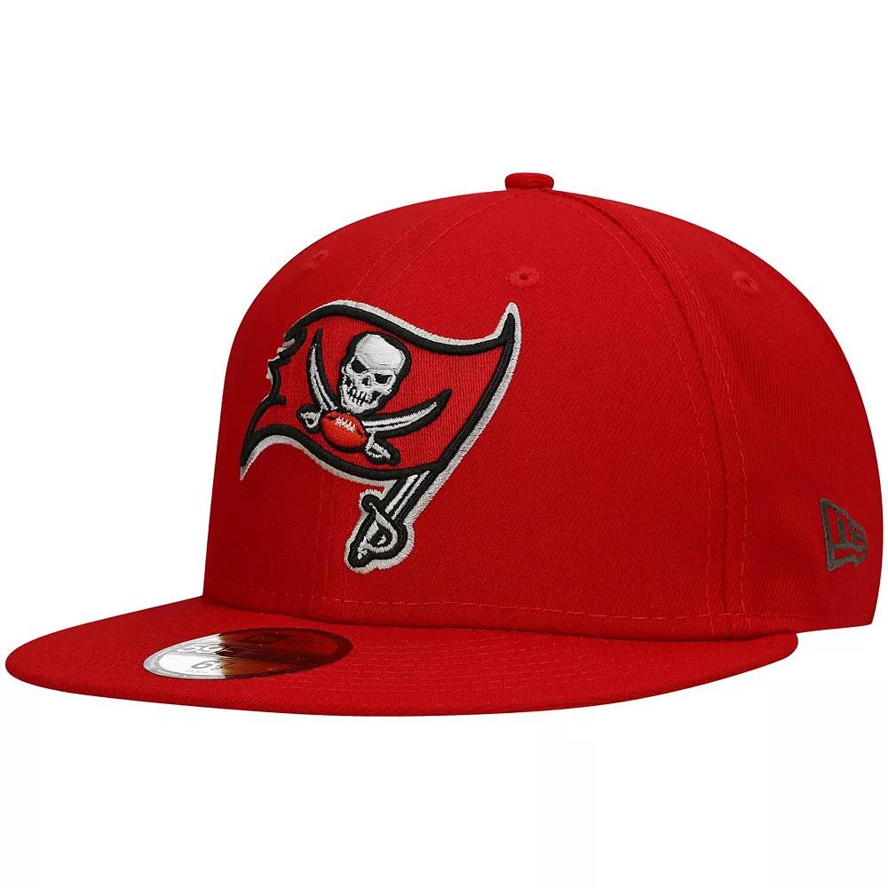 Men's New Era Red Tampa Bay Buccaneers Team Basic 59FIFTY Fitted Hat,  Product Image