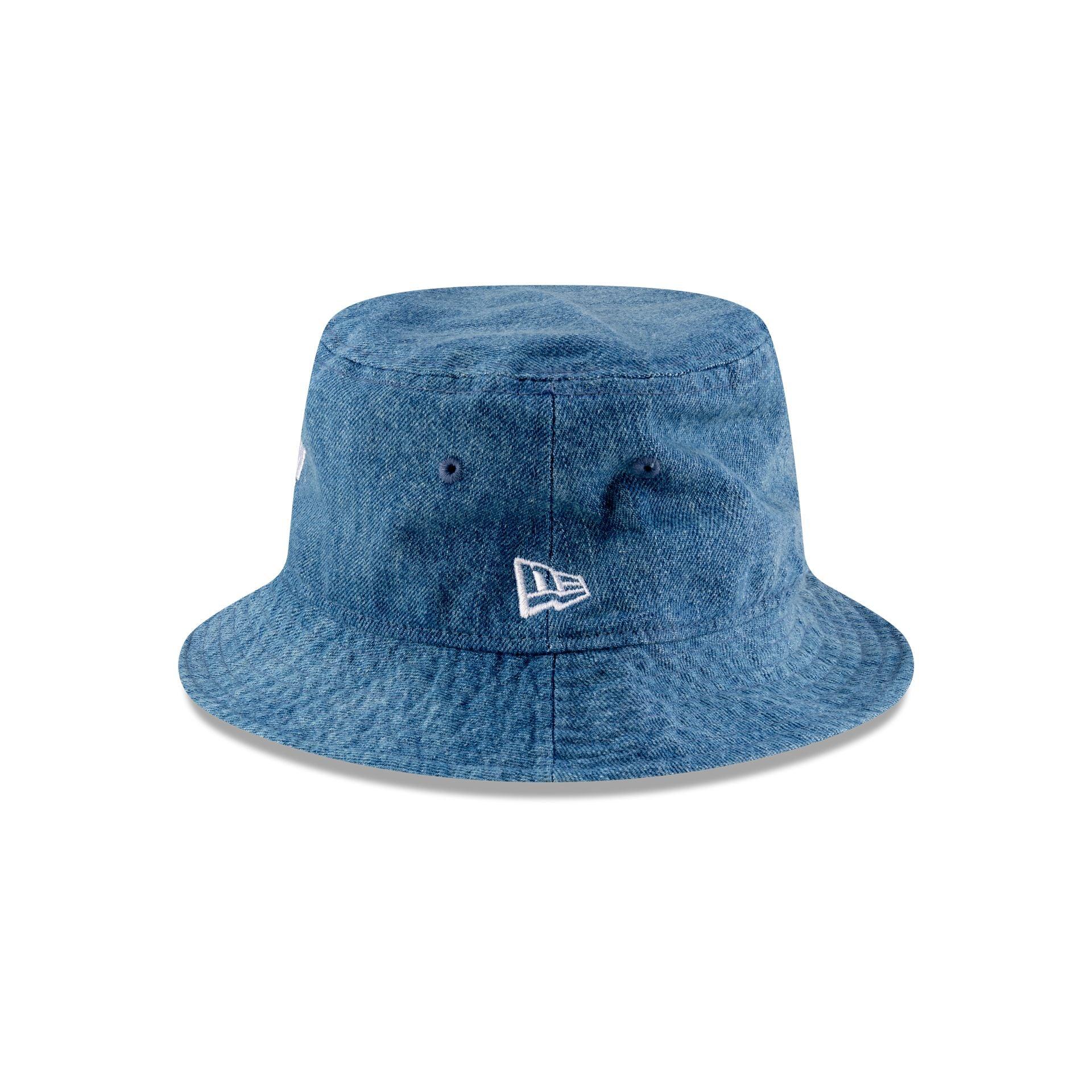New Era Cap Square Logo Indigo Denim Bucket Hat Male Product Image