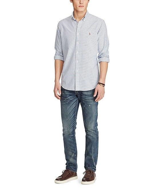 Polo Ralph Lauren Tattersall Oxford Multi-Color Long-Sleeve Woven Shirt Product Image