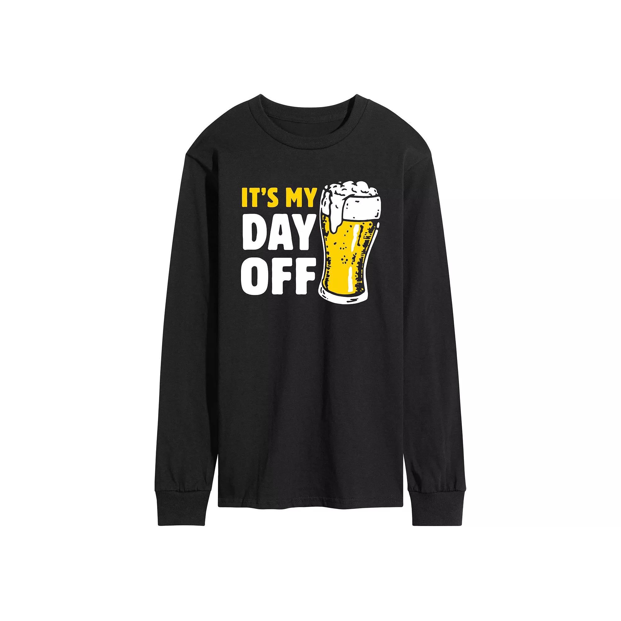 Men's It's My Day Off Long Sleeve Graphic Tee,  Product Image
