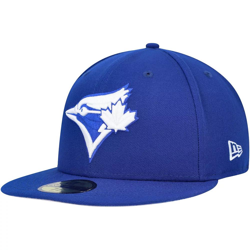 Men's New Era Royal Toronto Blue Jays White Logo 59FIFTY Fitted Hat,  Product Image