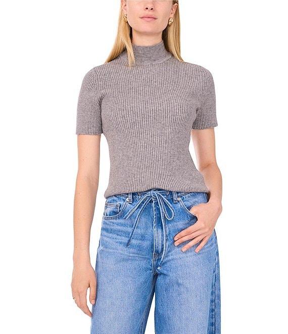 1. STATE Turtle Neck Short Sleeve Sweater Product Image