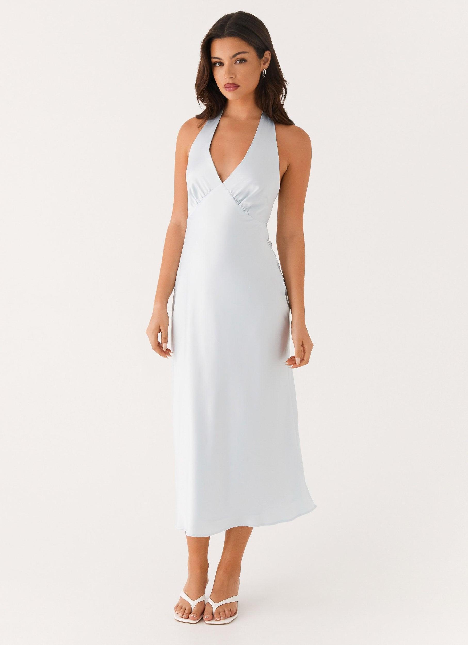 Heavy Hearted Midi Dress - Blue Product Image