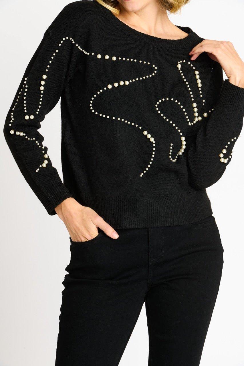 Pearl Swirl Crewneck Sweater Product Image