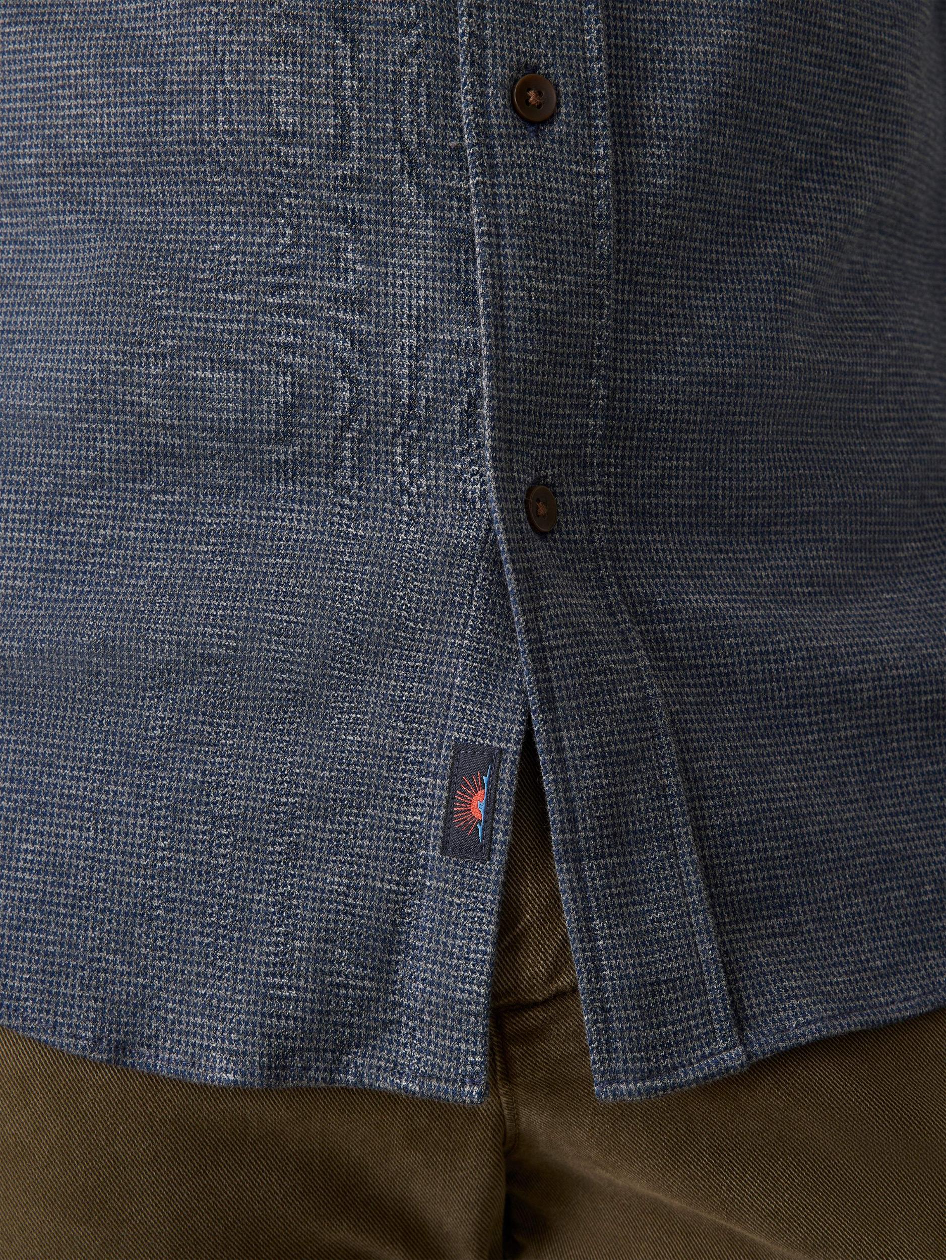 Coastline Knit Shirt - Twilight Houndstooth Male Product Image