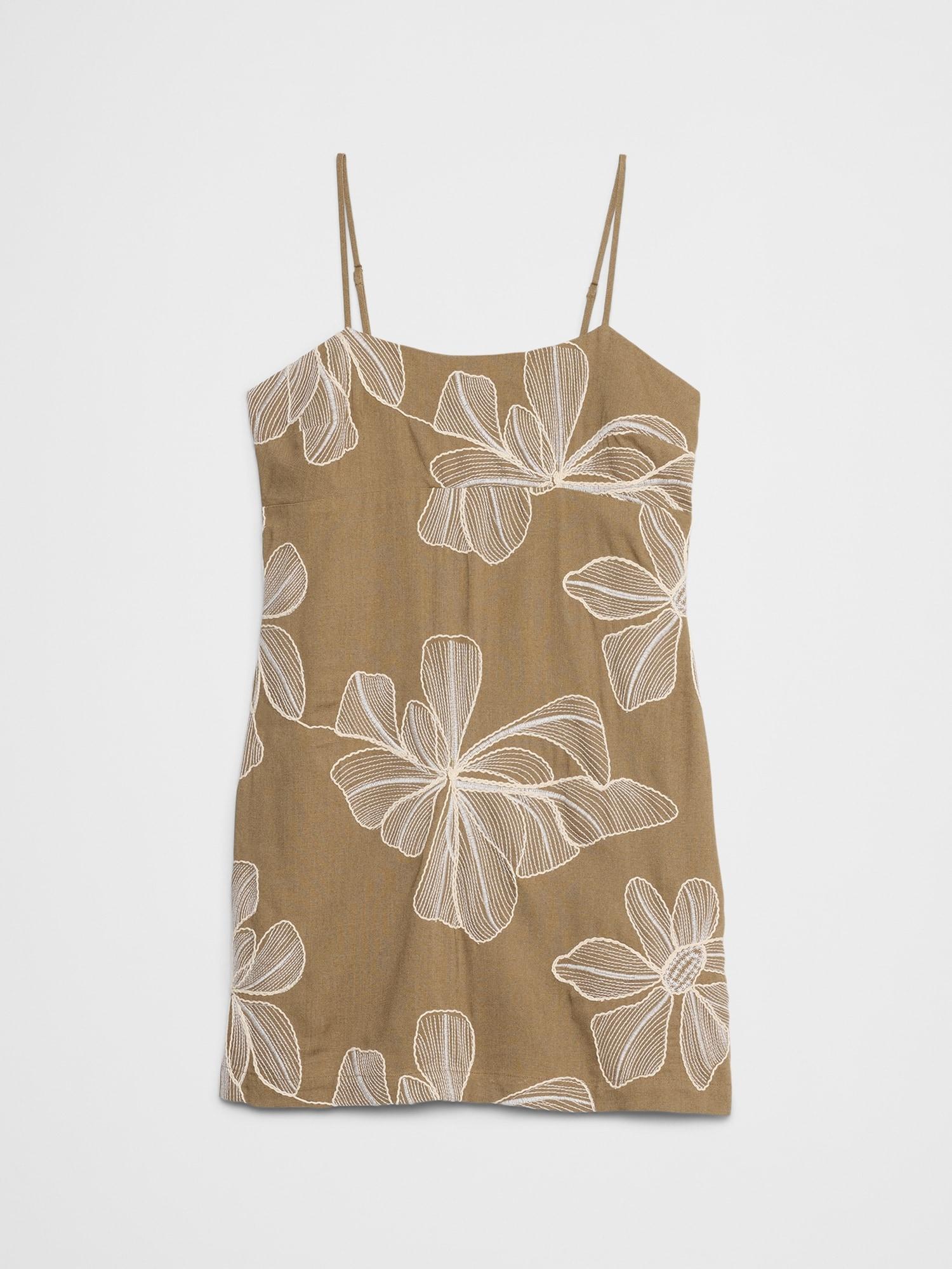 Strappy Embroidered Mini Dress Product Image