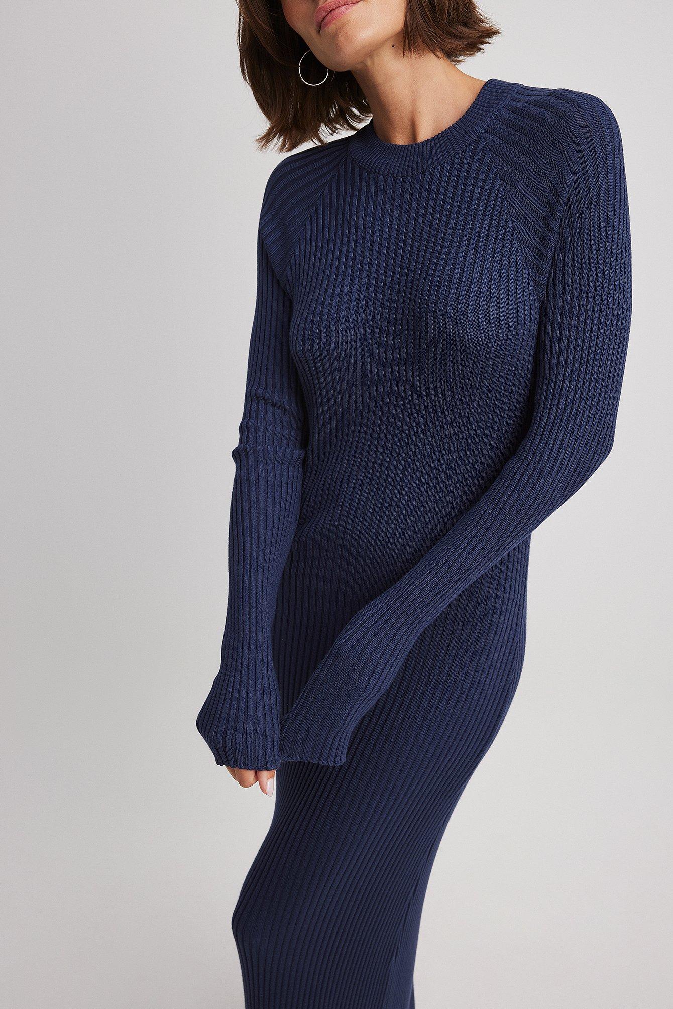 Knitted Ribbed Maxi Dress Product Image