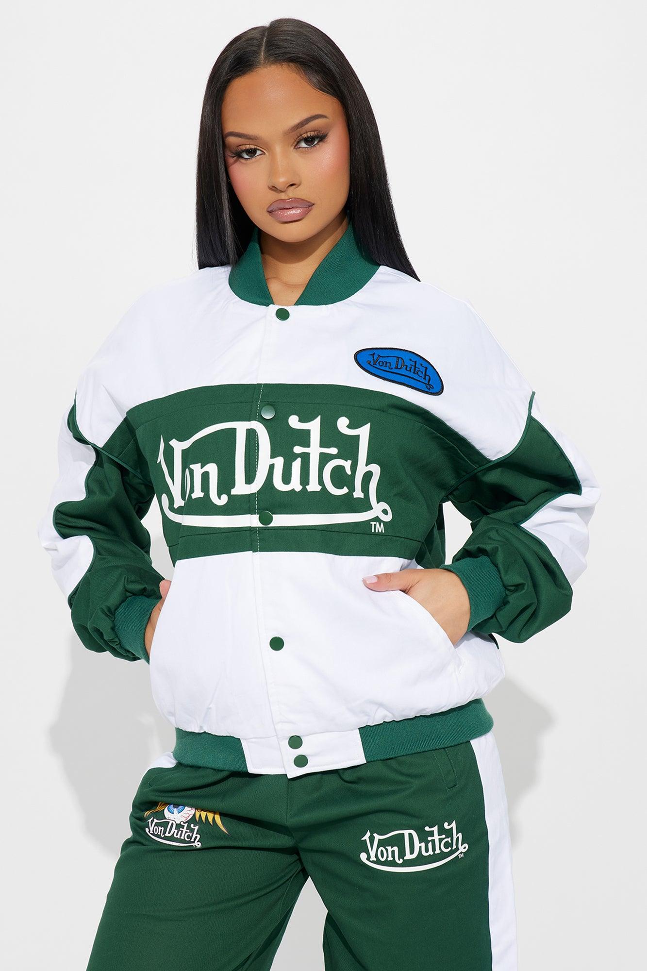 Von Dutch Bomber Jacket - Hunter Green Product Image