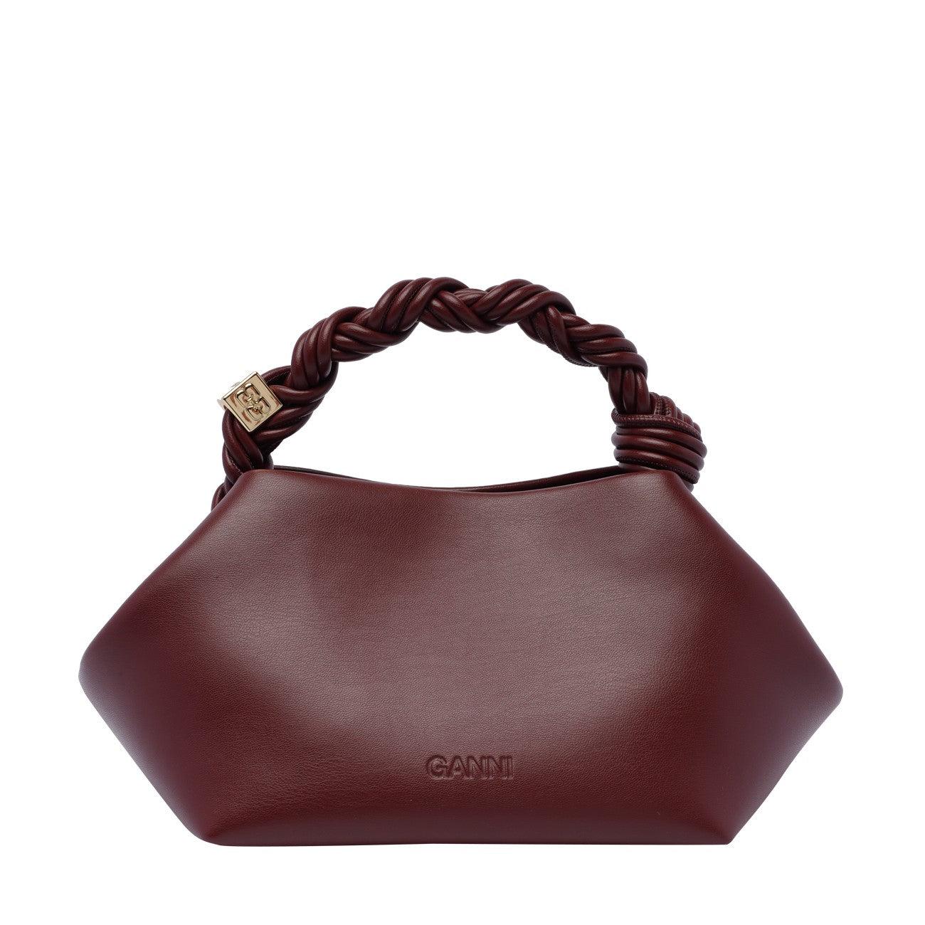 GANNI Bordeaux Mini Bou Handbag In Red Product Image