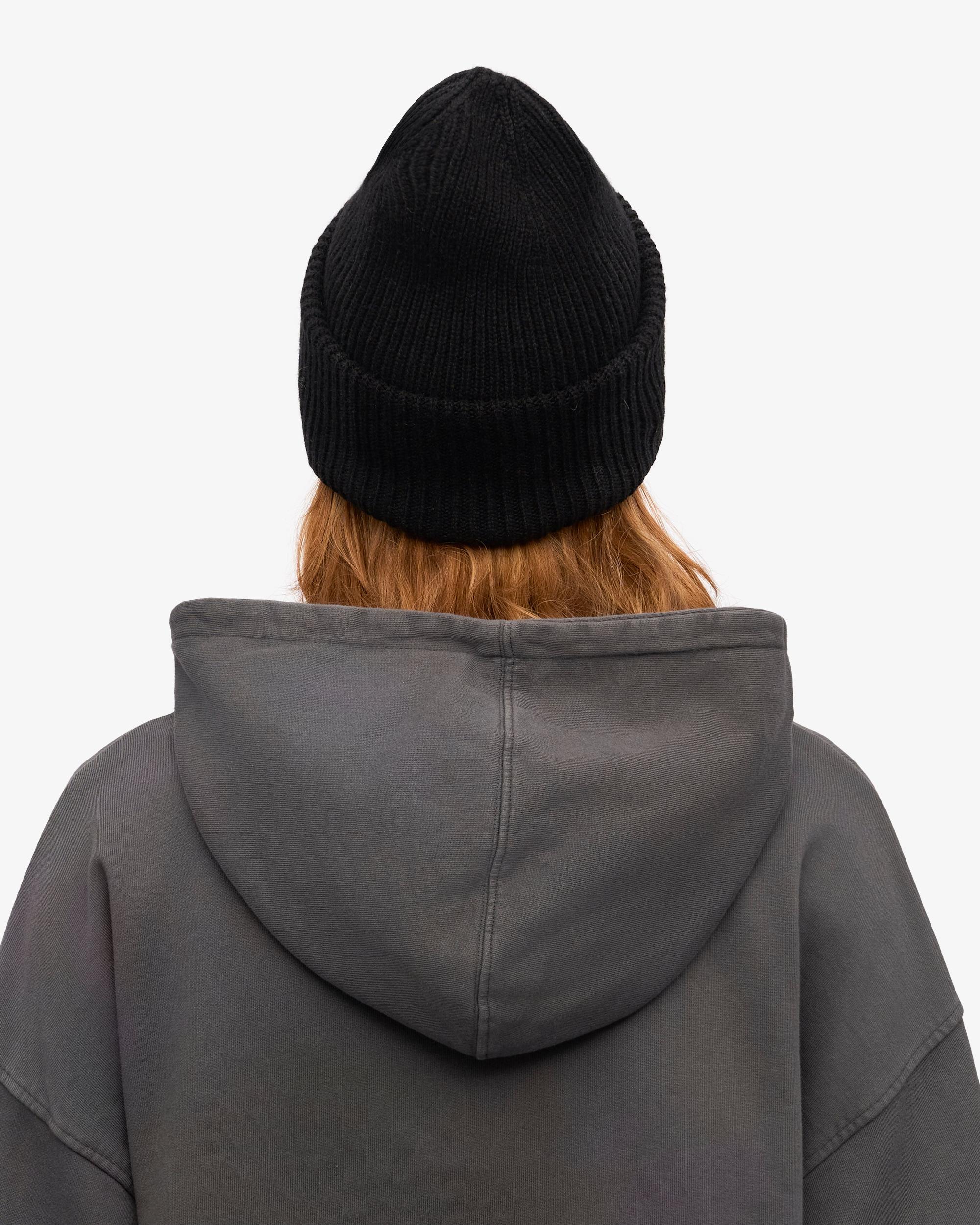 Merino Wool Hat - Deep Black Product Image