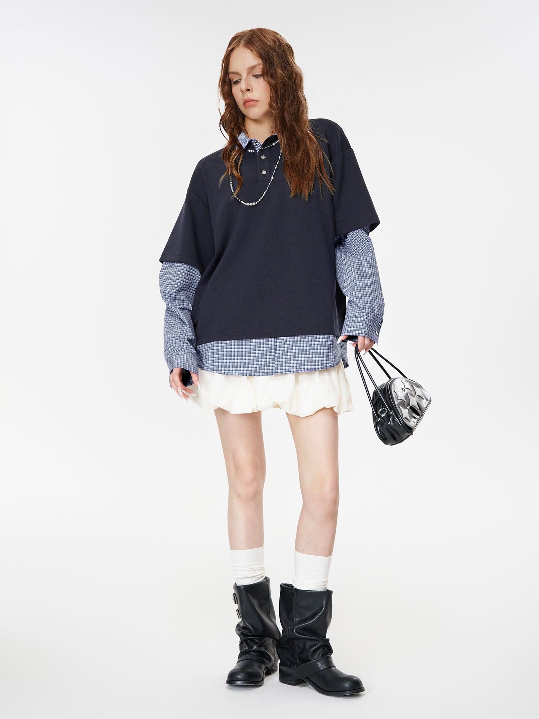 Aelfric Eden Layered Polo Long Sleeve T-shirt Product Image