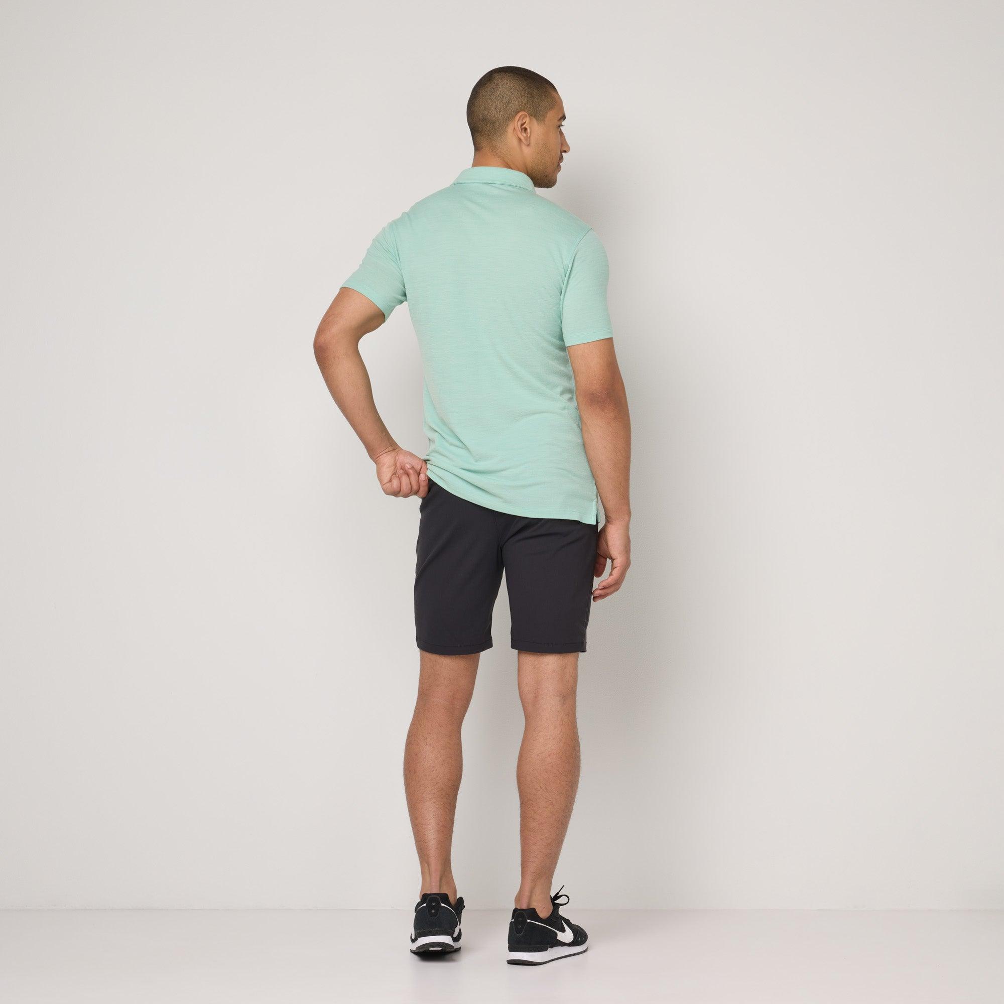 Merino Wool Stretch Tech Shorts | Black Product Image