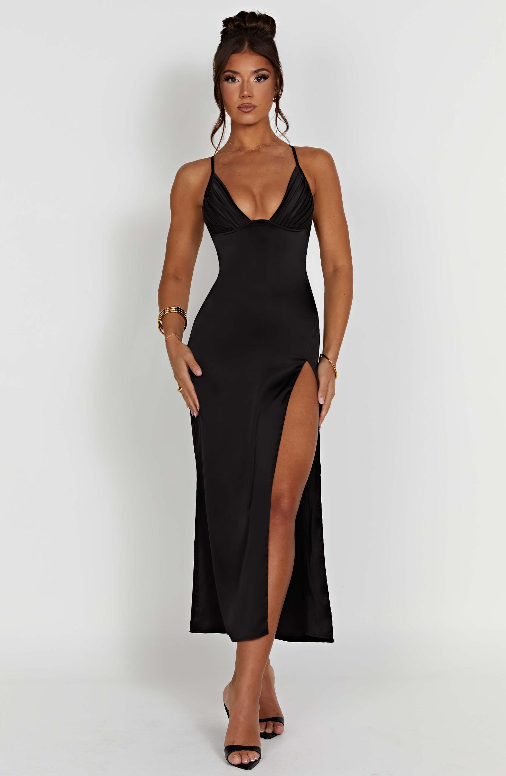 Cece Midi Dress - Black Product Image