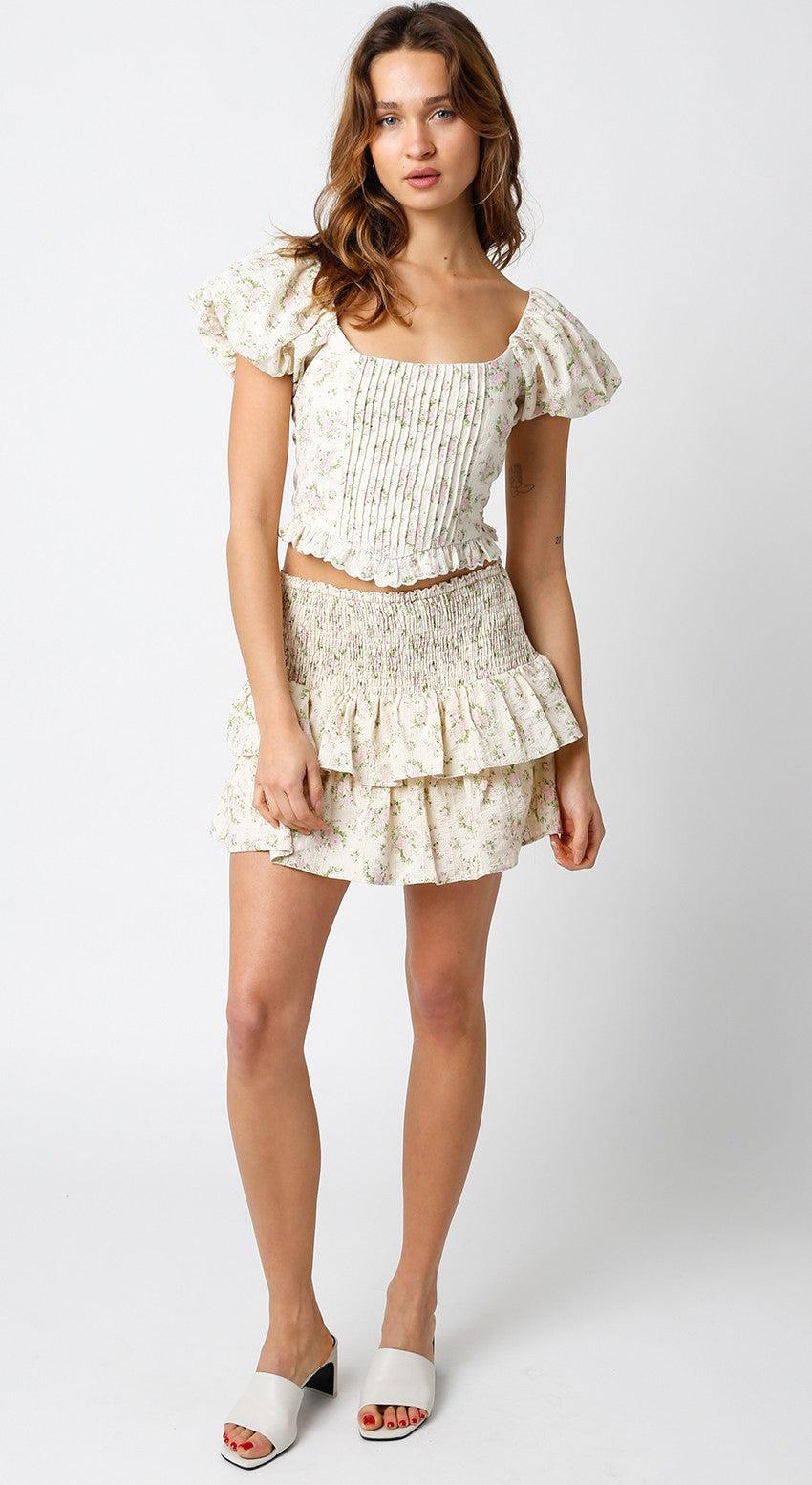 FINAL SALE Isabelle Floral Corset Top Product Image