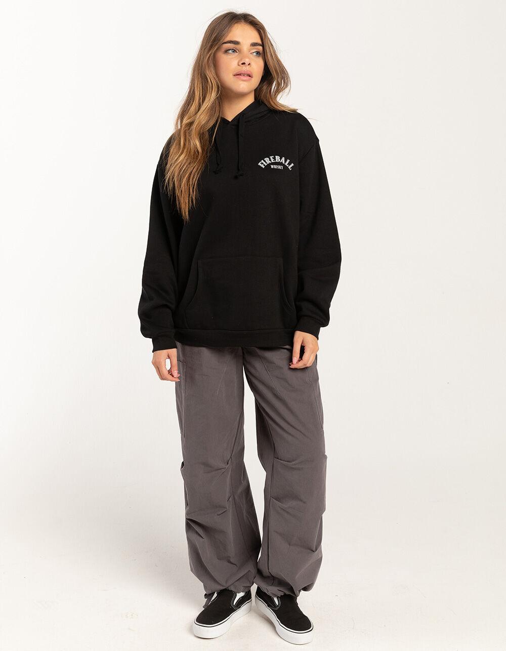 FIREBALL Whisky Womens Hoodie - BLACK Product Image