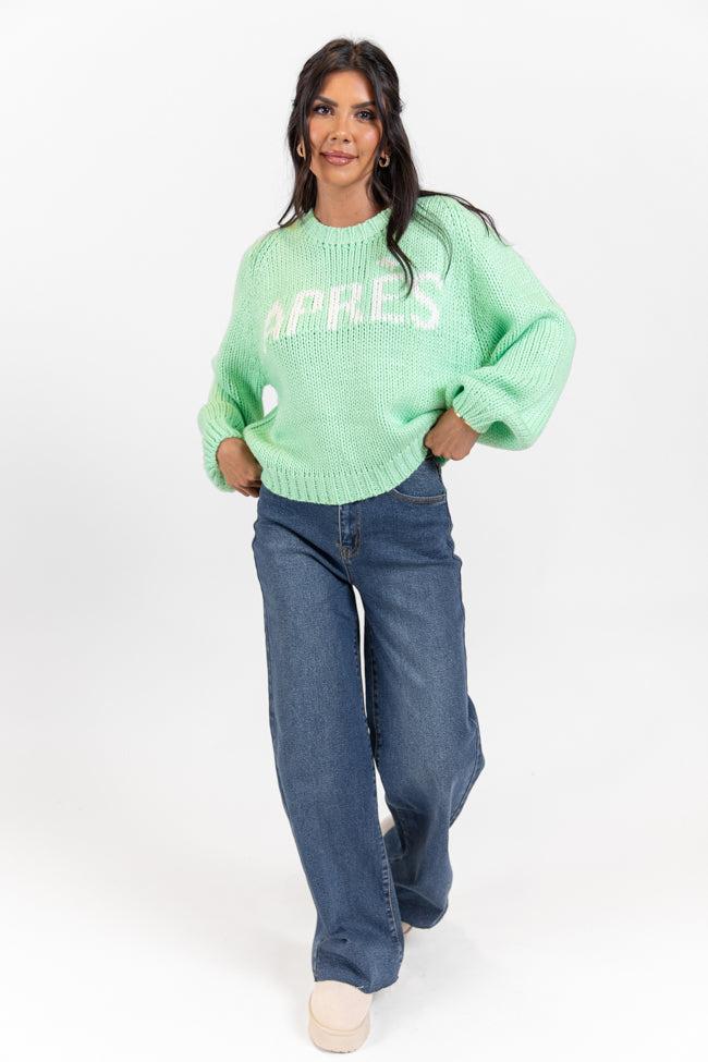 Apres Party Green Sweater Product Image