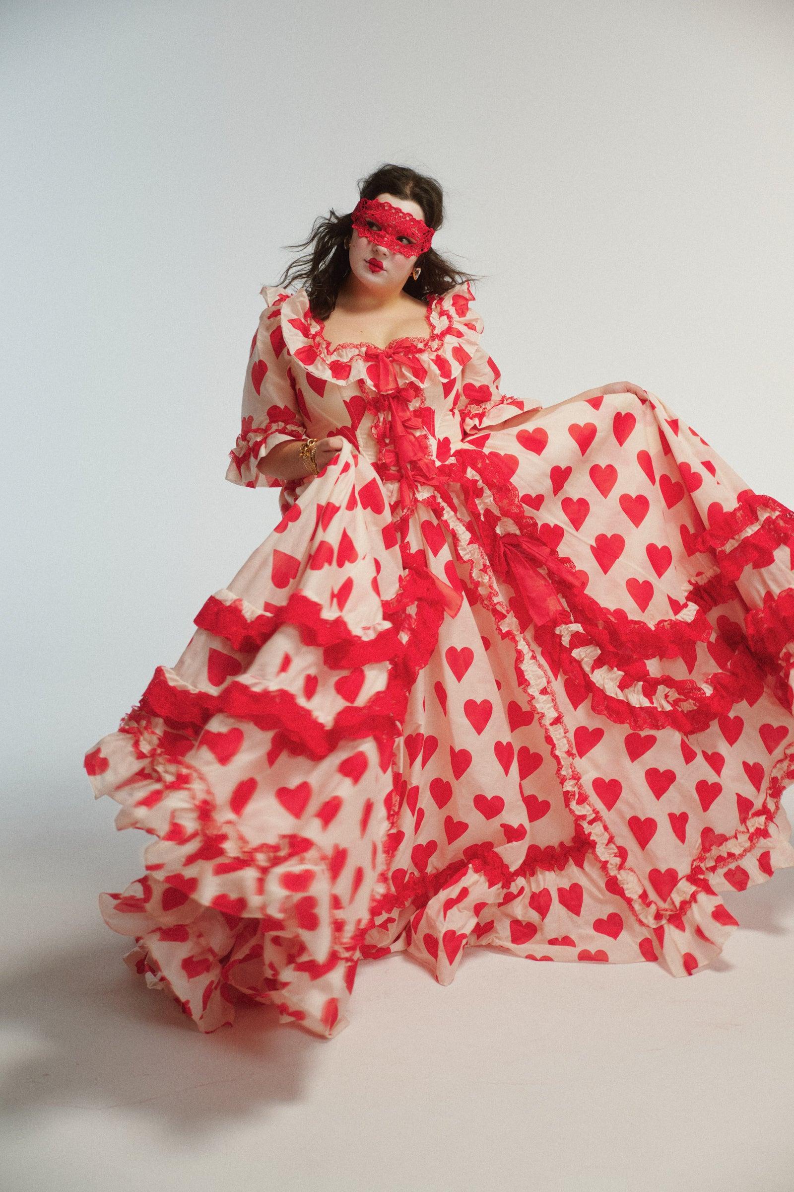 The Silk Organdy Queen Of Hearts Antoinette Gown Product Image