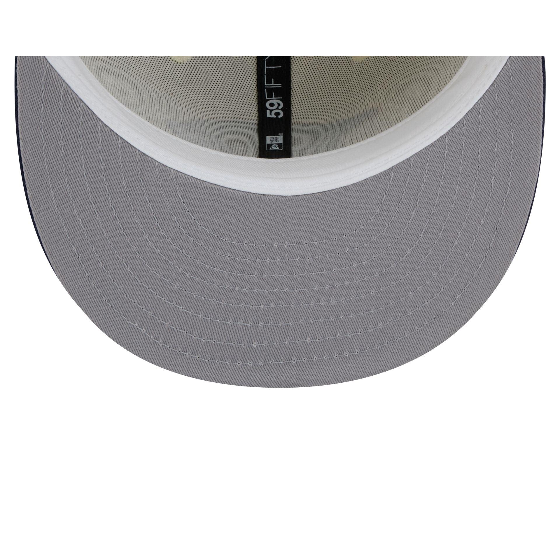 Nashville Predators Chrome White 59FIFTY Fitted Hat Male Product Image