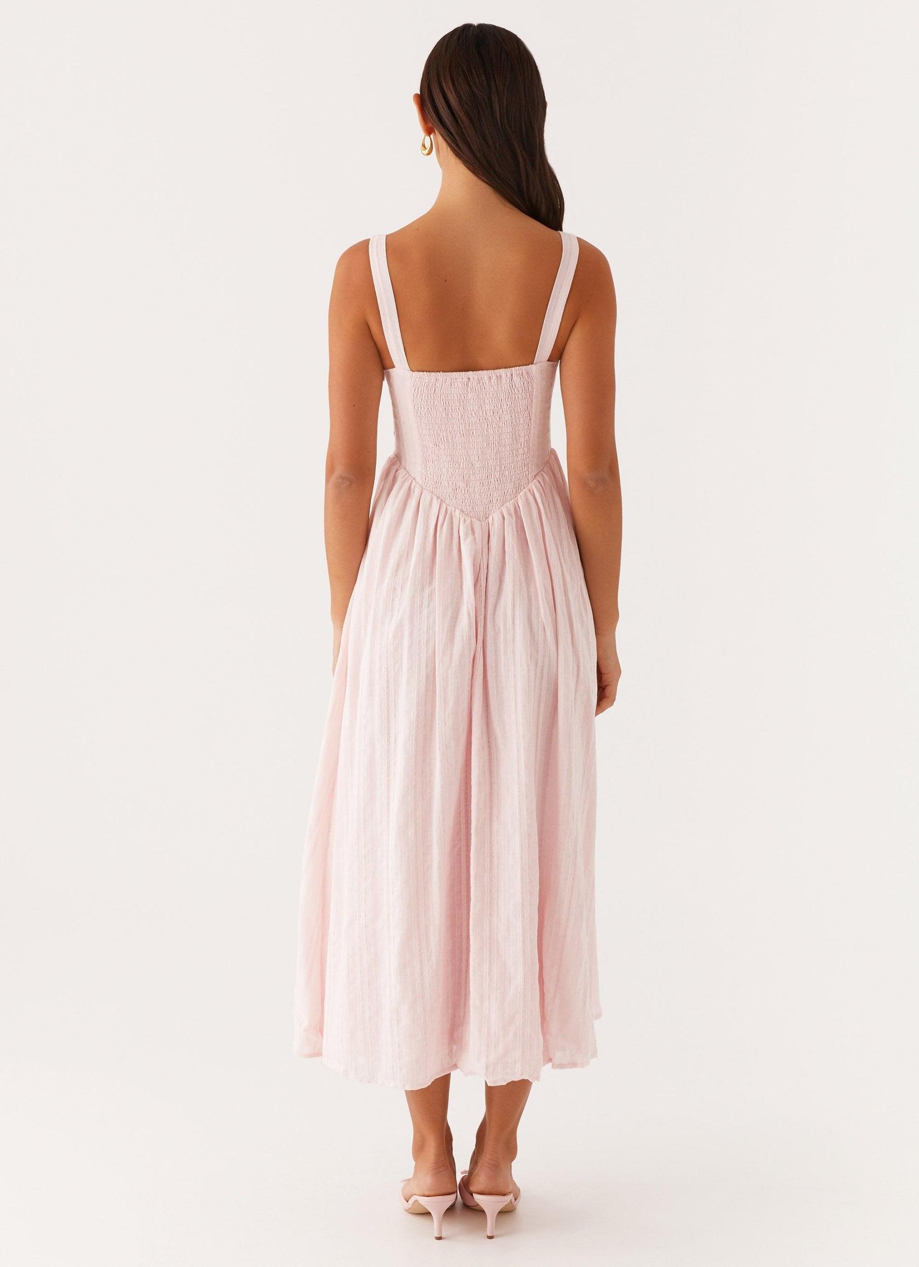 Pascuelle Midi Dress - Pink Product Image