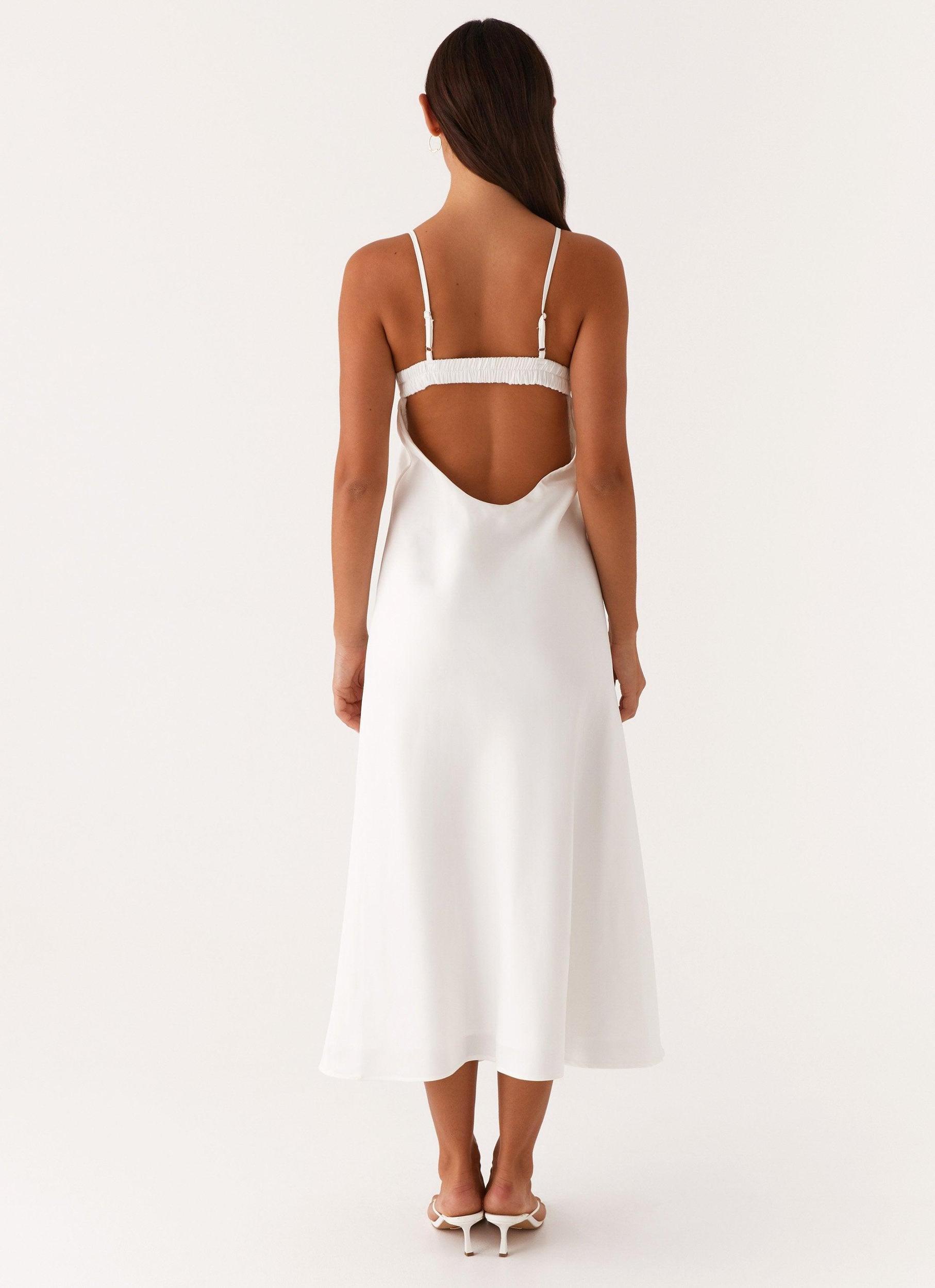 Take Note Midi Dress - White Product Image