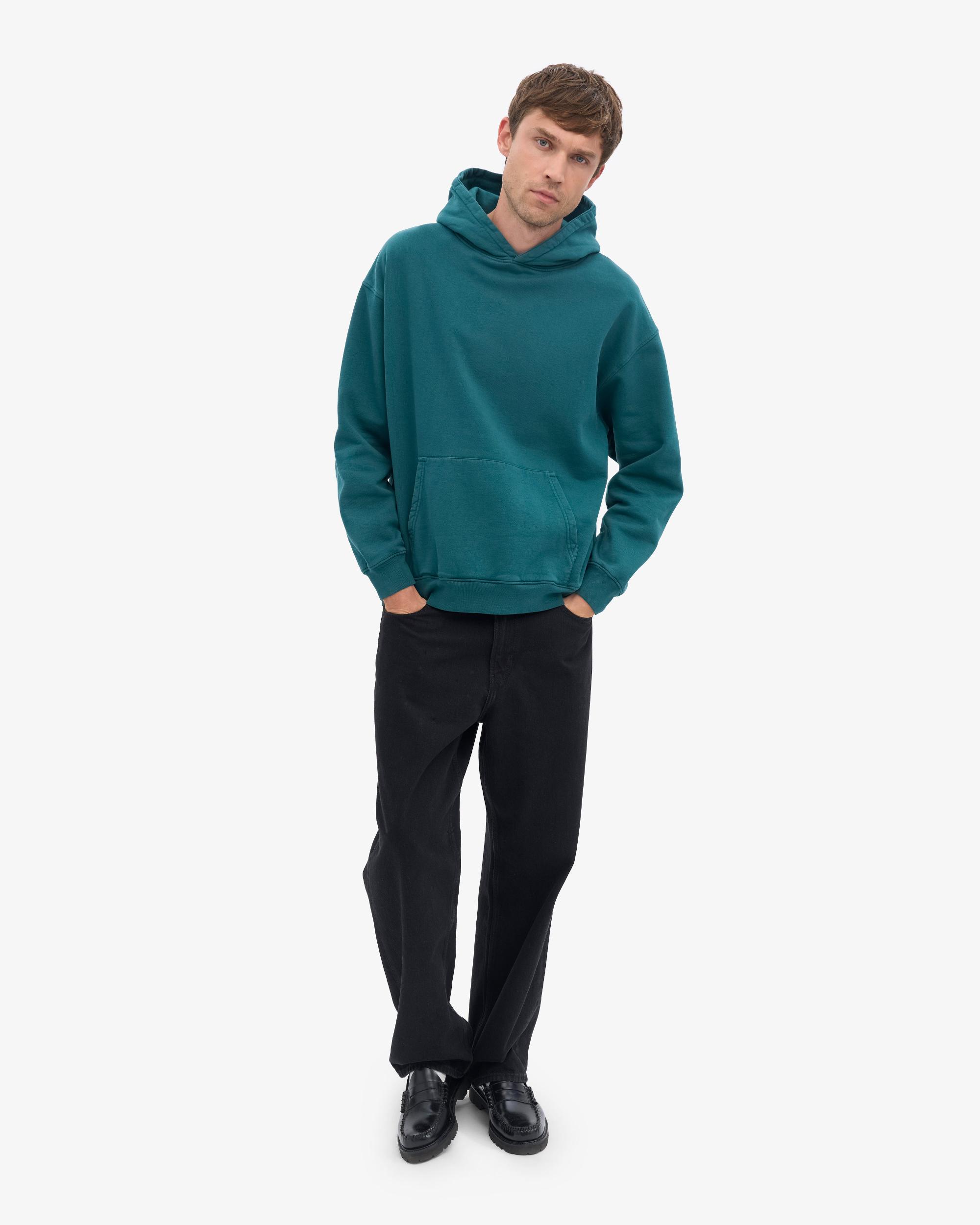 Organic Oversized Hood - Ocean Green Product Image