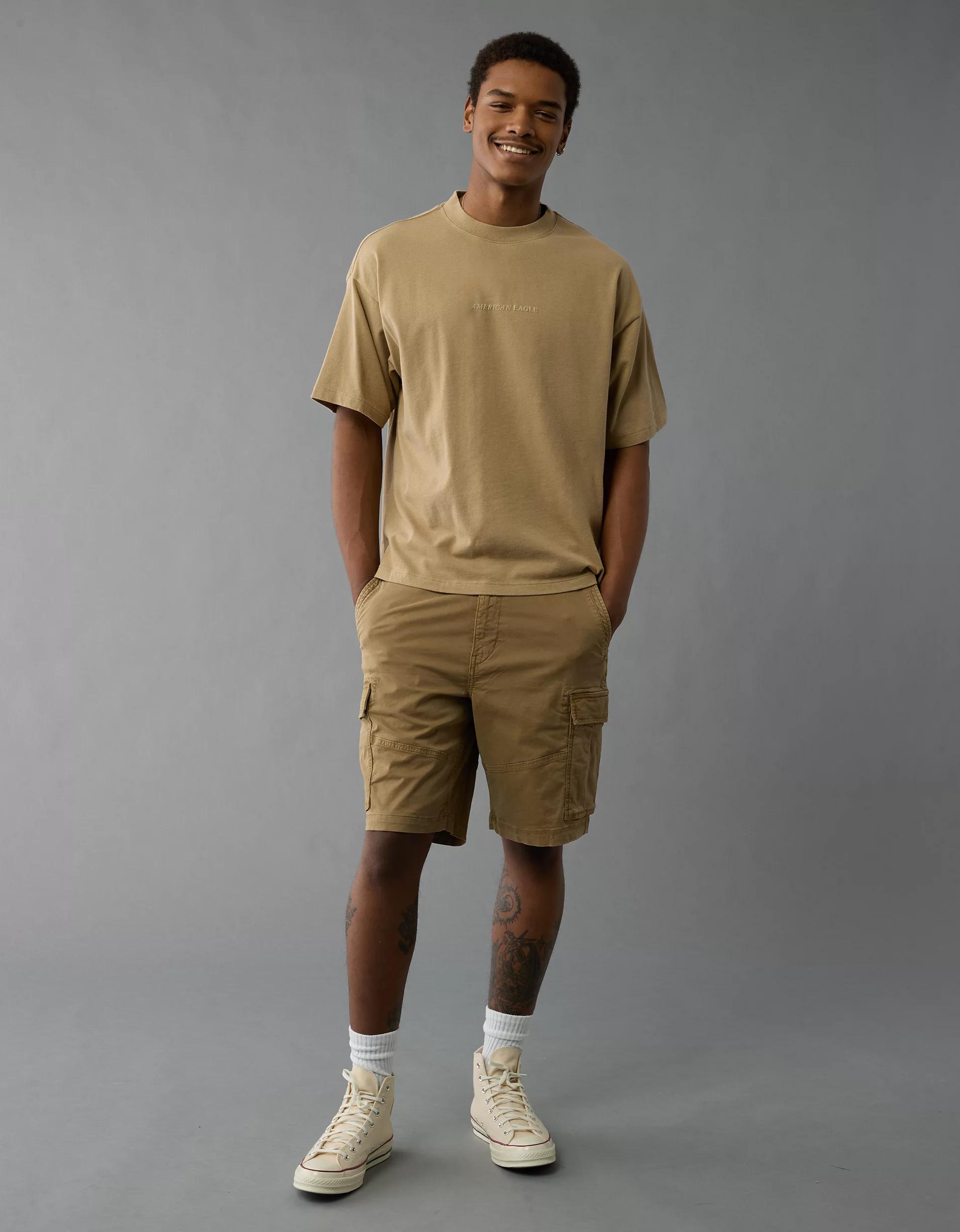 AE Laidback Luxe Heavyweight Oversized Logo Graphic T-Shirt Product Image