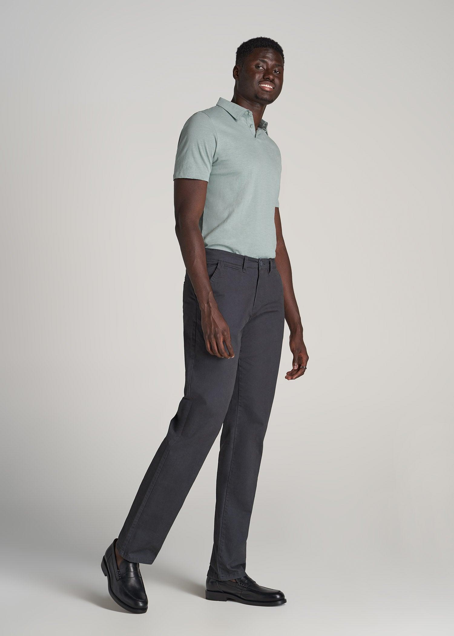 J1 STRAIGHT Leg Chinos for Tall Men in Iron Grey Male Product Image