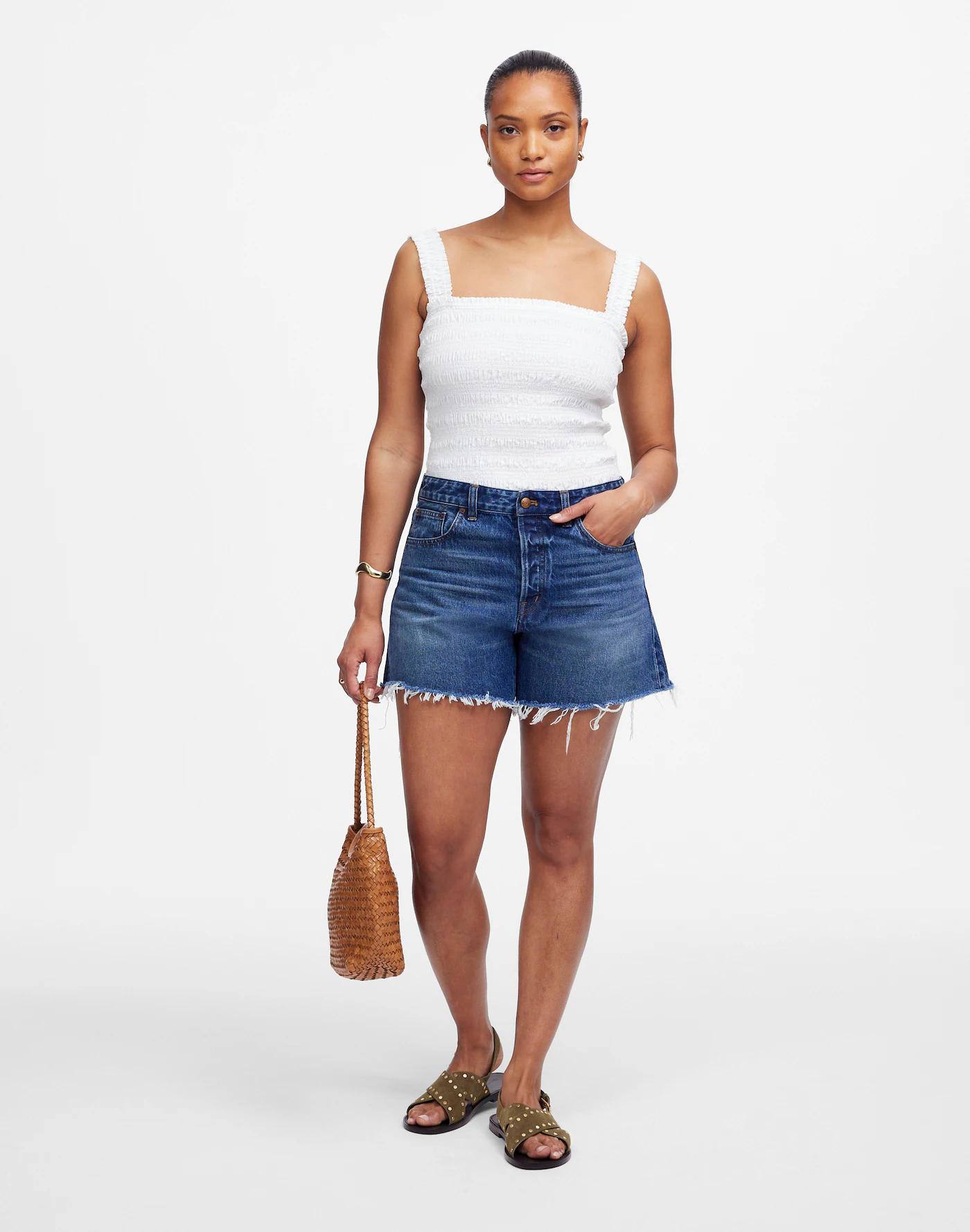 The Curvy Brynn Long Short in Polacheck Wash Product Image