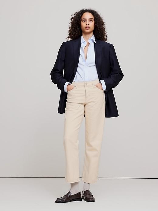 Mid-Rise Straight Ankle Jean Product Image